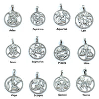 Silver Zodiac Symbol Pieces Pendant | Bellaire Wholesale