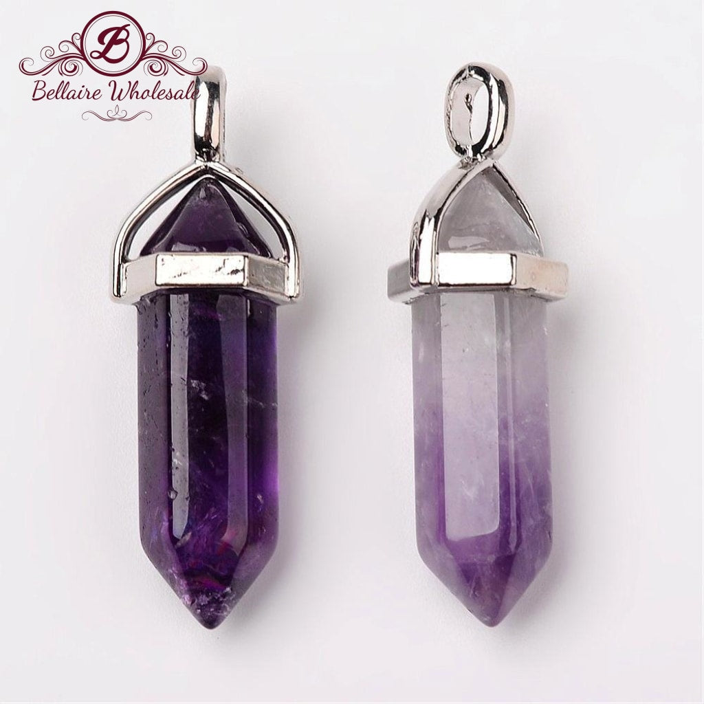 Amethyst Bullet Pendant | Bellaire Wholesale