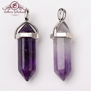 Amethyst Bullet Pendant | Bellaire Wholesale