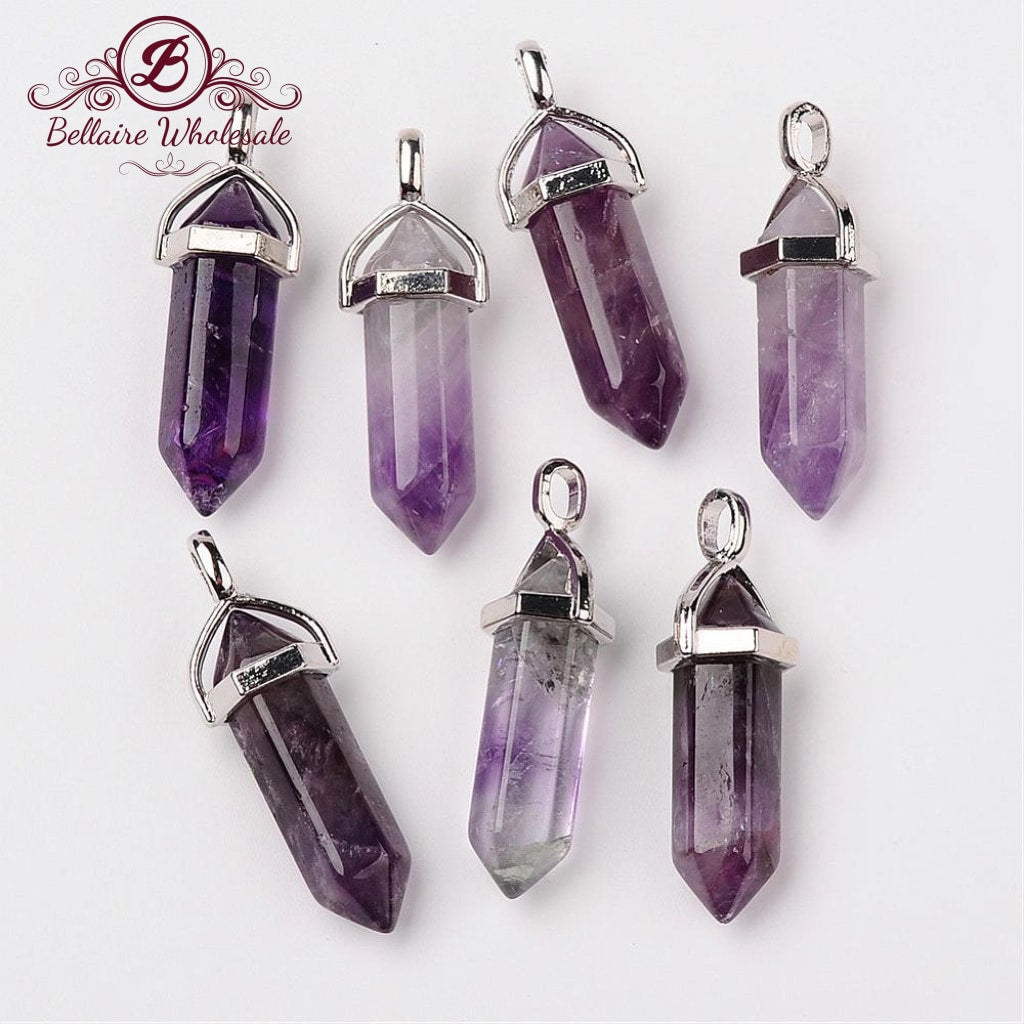 Amethyst Bullet Pendant | Bellaire Wholesale