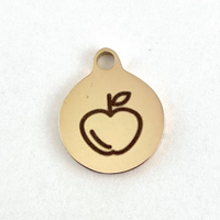 Apple Laser Engraved Charm | Bellaire Wholesale