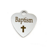 2 Sided Baptism Charms | Bellaire Wholesale