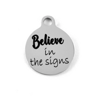 Believe in the Signs Laser Engraved Charm | Bellaire Wholesale