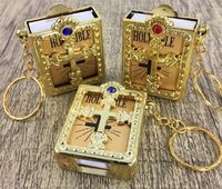 Holy Bible Keychain, Gold | Bellaire Wholesale