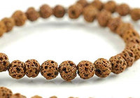 10mm Brown Lava Bead | Bellaire Wholesale