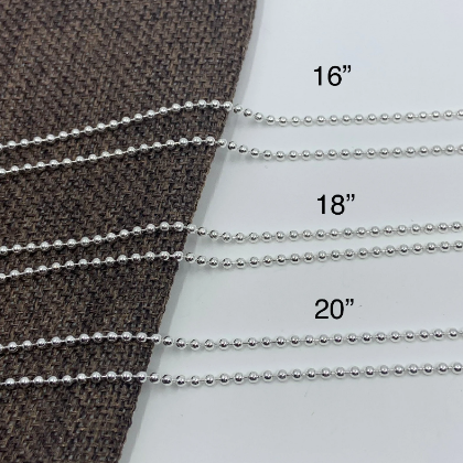 Sterling Silver 2mm Ball Chain | Bellaire Wholesale 