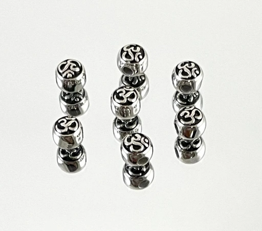 Stainless Steel Om Bead | Bellaire Wholesale