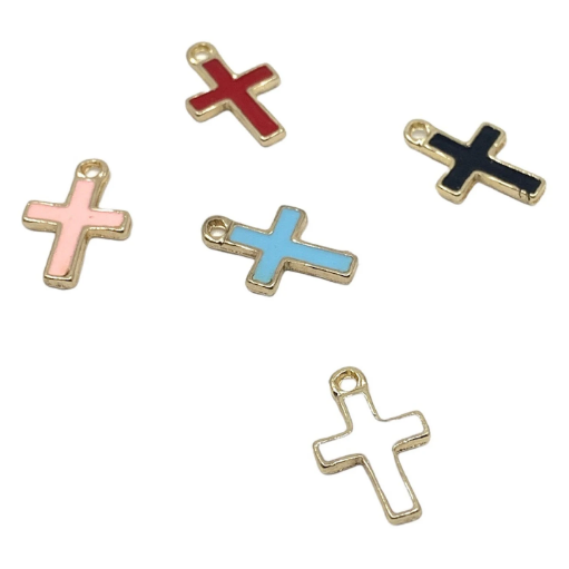 Mix Colored Cross Charms | Bellaire Wholesale