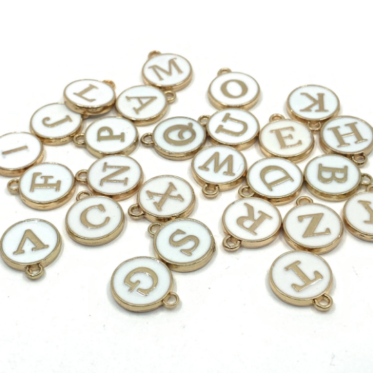 Initial Letter Charm, Enamel Letters | Bellaire Wholesale