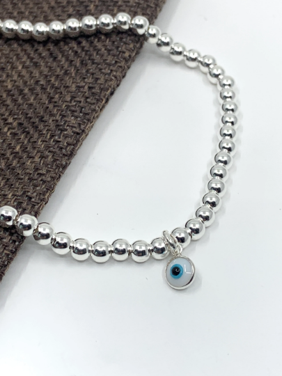 Sterling Silver Evil Eye Anklet | Bellaire Wholesale