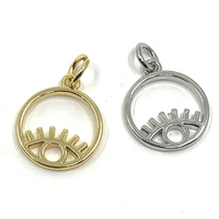 Round Gold Evil Eye Ring Charm | Bellaire Wholesale