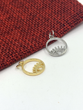Round Gold Evil Eye Ring Charm | Bellaire Wholesale