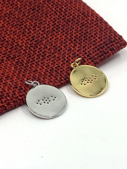 Coin Evil Eye Gold Charm | Bellaire Wholesale
