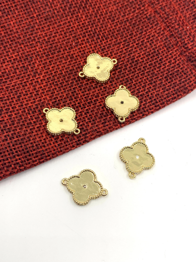 Enamel Clover Connector Charm | Bellaire Wholesale