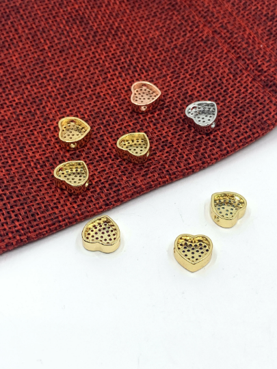 Heart Cubic Zirconia Beads | Bellaire Wholesale