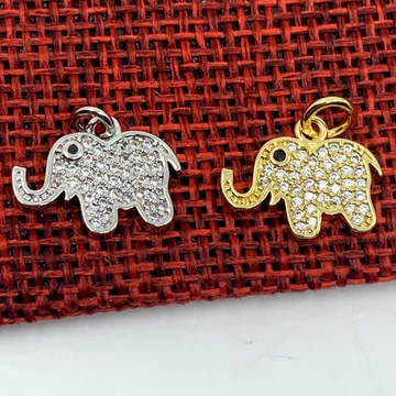 CZ Micro Pave Elephant Charm | Bellaire Wholesale