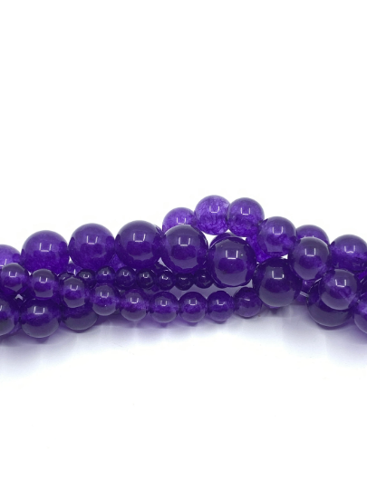 Dark Amethyst Jade Bead | Bellaire Wholesale