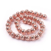 Rose Gold Lava  Beads | Bellaire Wholesale
