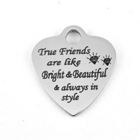 Best Friends Laser Engraved Charm | Bellaire Wholesale