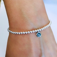925 Sterling Silver Evil Eye Bracelet - Perfect Jewelry Gift 