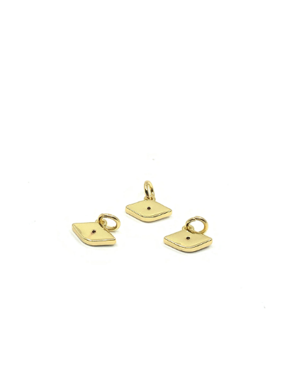 Tiny Enamel Evil Eye Shape Charm | Bellaire Wholesale