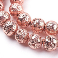Rose Gold Lava  Beads | Bellaire Wholesale