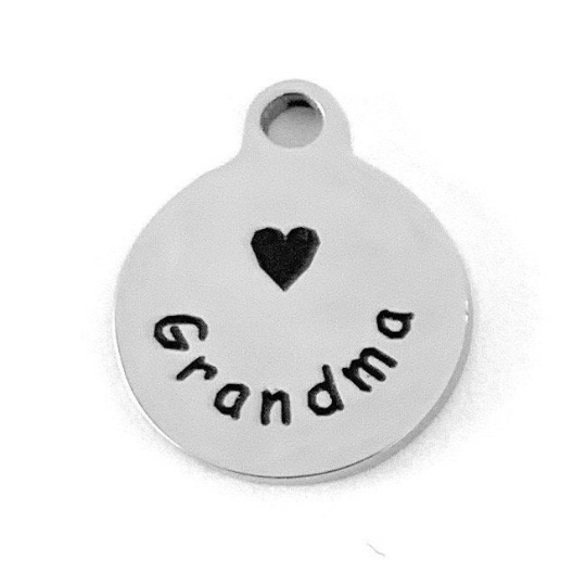 12mm Grandma Round Personalized Charm | Bellaire Wholesale