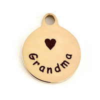 12mm Grandma Round Personalized Charm | Bellaire Wholesale