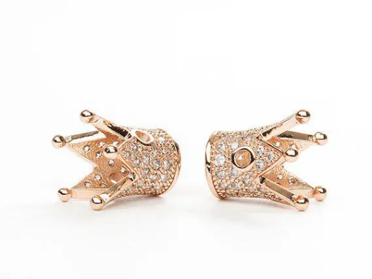 Cz Pave, Micro Pave Crown Bead | Bellaire Wholesale