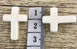 Ivory Howlite Cross Beads | Bellaire Wholesale