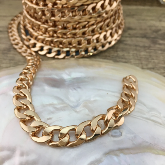 Alloy Curb Flat Chain | Bellaire Wholesale