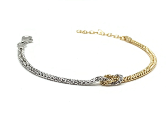 Dual Tone Knot Bracelet | Bellaire Wholesale