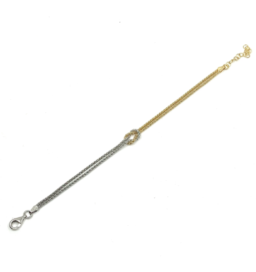 Dual Tone Knot Bracelet | Bellaire Wholesale