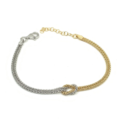 Dual Tone Knot Bracelet | Bellaire Wholesale