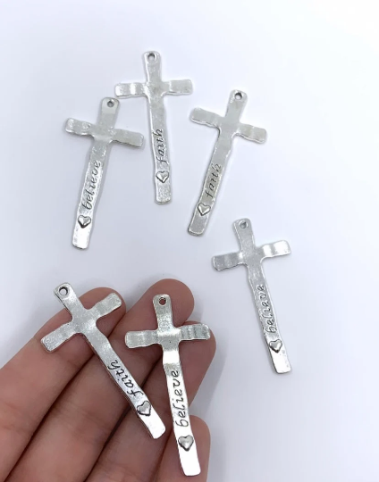 Hammered Cross Engraved Pendant | Bellaire Wholesale