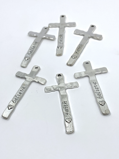 Hammered Cross Engraved Pendant | Bellaire Wholesale