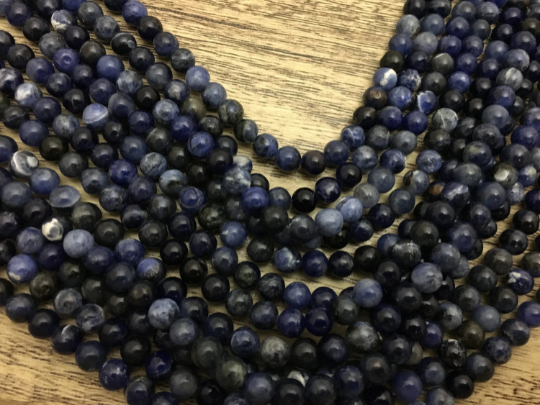 8mm Sodalite Bead | Bellaire Wholesale