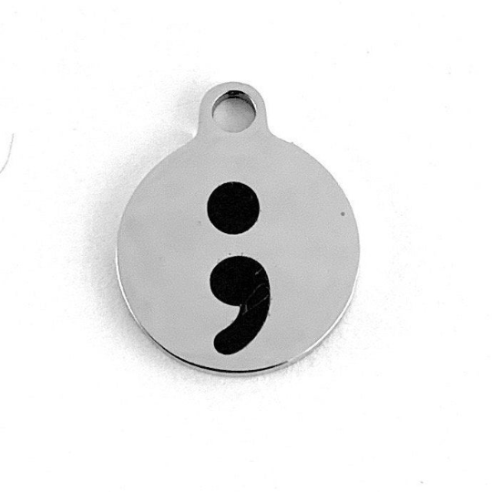 Semicolon 2025 charms wholesale