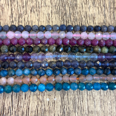 Faceted 4mm Gemstone Beads | Bellaire Wholesale