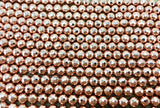 4mm Rose Gold Faceted Hematite Bead | Bellaire Wholesale