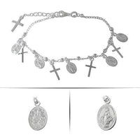 Sterling Silver Religious Charm Bracelet | Bellaire Wholesale