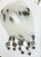 33 Bead Tasbih Frosted Glass Bead | Bellaire Wholesale