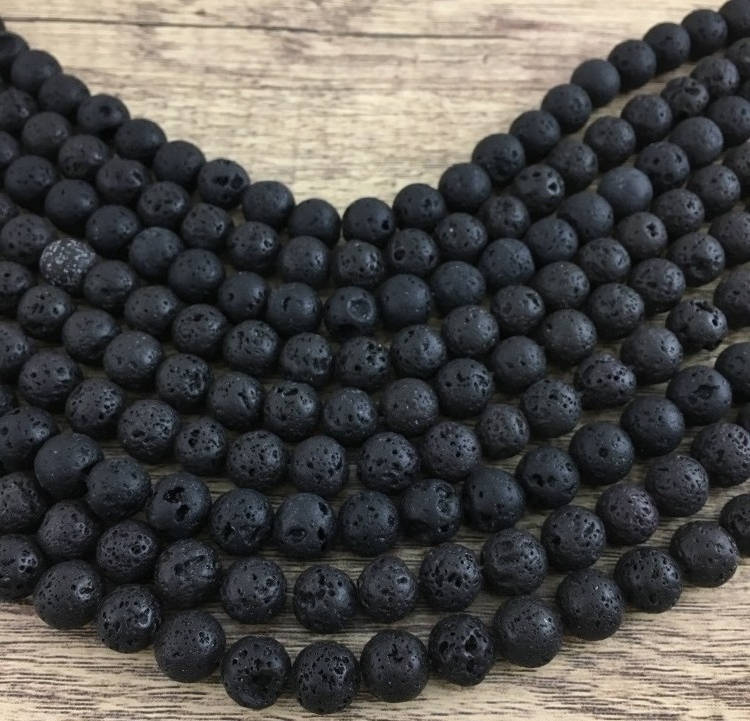 8mm Lava Bead | Bellaire Wholesale