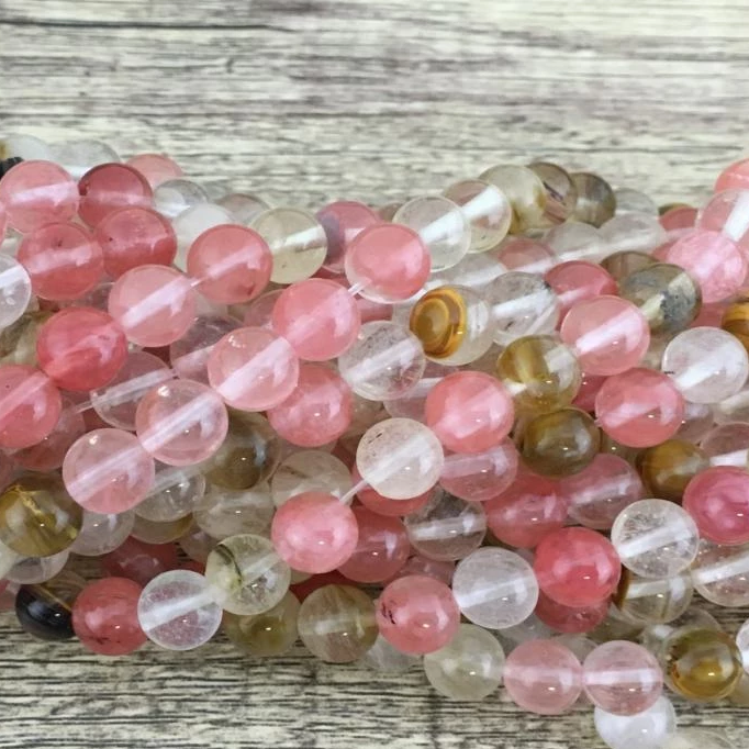 4mm Watermelon Quartz Bead | Bellaire Wholesale