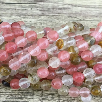 4mm Watermelon Quartz Bead | Bellaire Wholesale