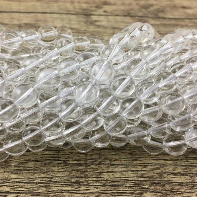 12mm Clear Quartz Bead | Bellaire Wholesale