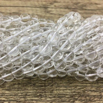 12mm Clear Quartz Bead | Bellaire Wholesale