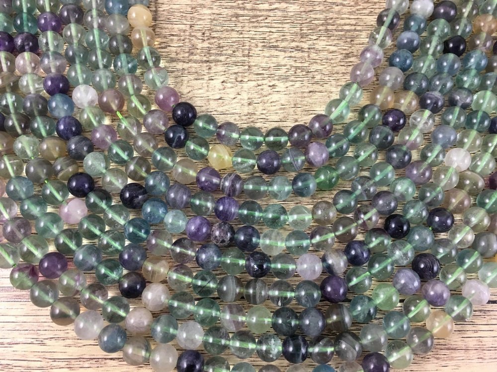4mm Fluorite Bead | Bellaire Wholesale