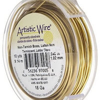 ARTISTIC WIRE 22G, Non Tarnish BRASS | Bellaire Wholesale