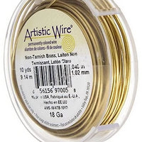 ARTISTIC WIRE 24G, Non Tarnish BRASS | Bellaire Wholesale